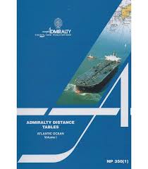 Admiralty Distance Tables Vol. 1 NP350 (1)