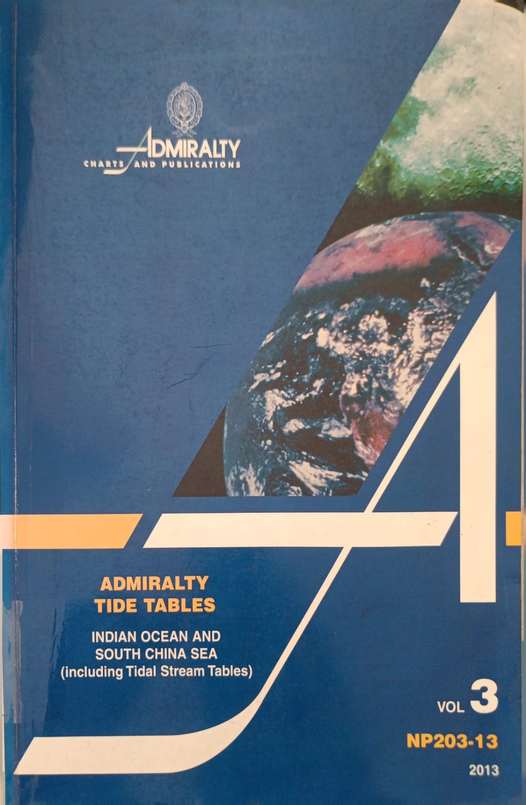 Admiralty Tide Tables NP203-13 Vol 3 Indian Ocean and South China Sea (Including Tidal Stream Tables)